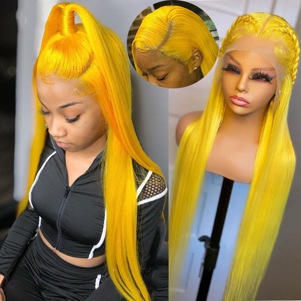 10A 250% Density HD Transparent 13x6 Lace Front Human Hair Wig