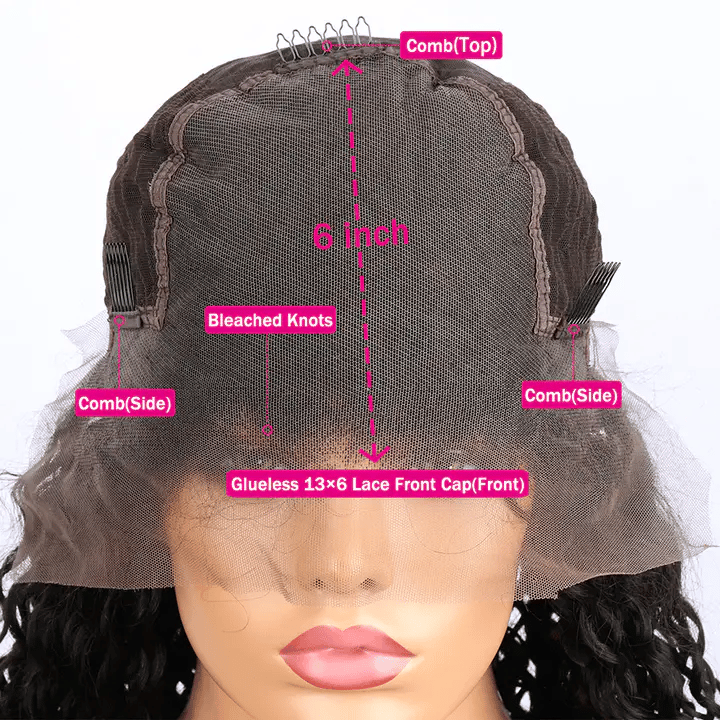 250% Double Drawn Weft Made 99J/Red Highlights Colored 6x5 Glueless Ready To Wear