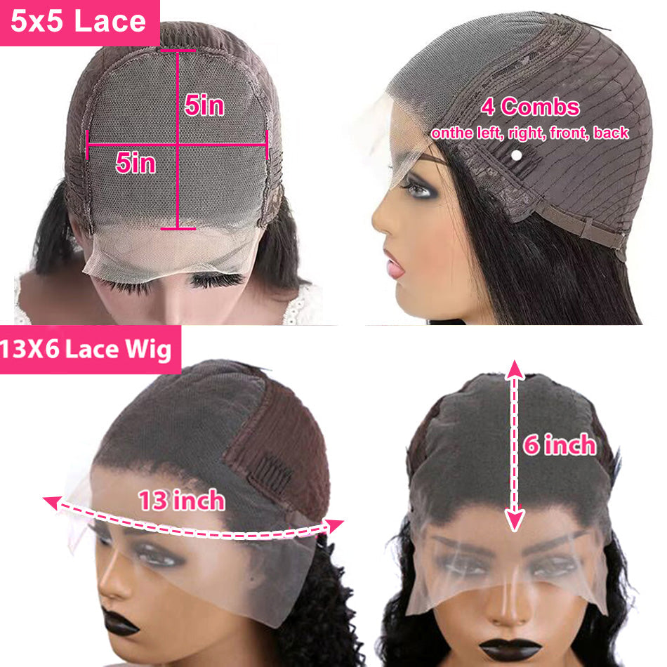 4 Colors Available Layered Cut Human Hair Wigs Straight Elegant Hairstyle