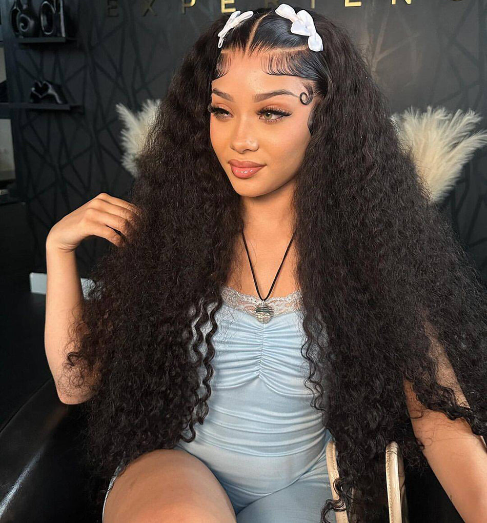 Transparent 13x6 Lace Front Closure Wig 5x5 Ready To Go Human Hair Wigs Malaysian Jerry Curly Wigs