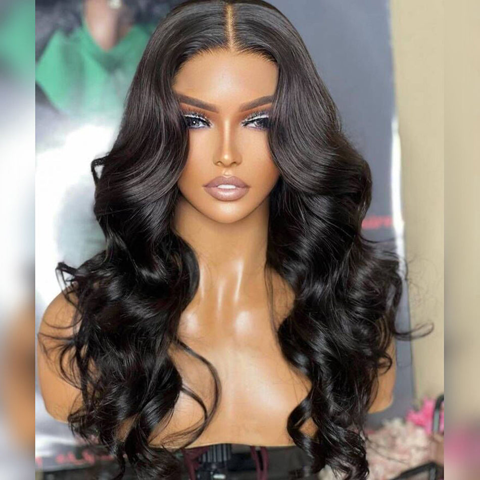 Elegant Double Drawn Chest Length 6x5 Glueless Closure Ready To Go Wig 13x6 Lace Front Human Hair Wigs