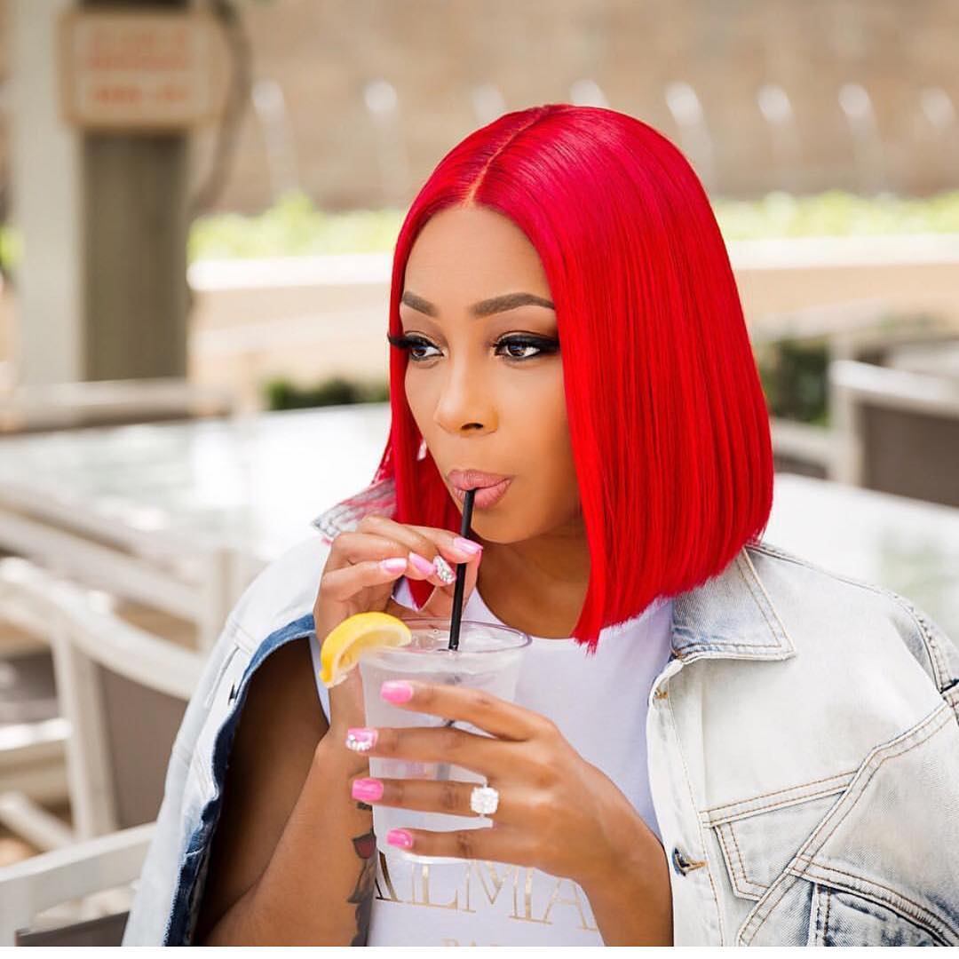 Fashion Girl Red Colored 13x6 Lace Front Human Hair Bob Wigs