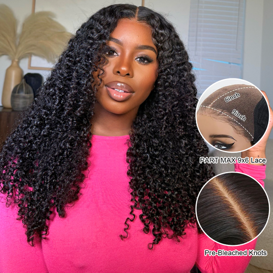 Part Max 9×6 M-Cap Glueless Lace Ready To Go Wig Kinky Curly Pre-Everything Ready To Wear Human Hair Wigs