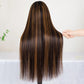 210% Density Highlight 1B/30# Colored Undetectable HD 5x5 13x4 Full Lace Frontal Closure Straight Human Hair Wigs
