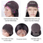 5x5 13x4 Invisiable HD Full Lace Frontal Closure Wig Deep Wave Human Hair Wigs