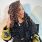 Highlight Stunk Stripe Colored 13x6 Lace Front Closure Wig 5x5 Glueless Ready To Go Human Hair Wigs Brazilian Loose Deep