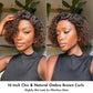 Classical Short Curly 5x5 Glueless Wigs Human Hair Ready To Wear Pre-Cut Lace