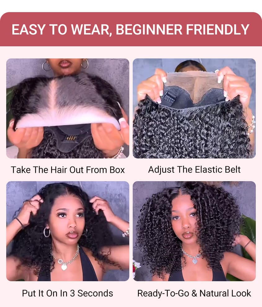 Big Retro Curly Wigs Double Drawn Weft Made 250% Density Human Hair Wigs
