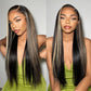 Highlight 1B/27# Colored Invisiable Undetectable HD 5x5 13x4 Full Lace Frontal Closure Human Hair Wig