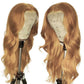 Honey Blonde Colored 13x6 Lace Front Closure Wig 5x5 Glueless Ready To Go Human Hair Wigs Body Wave