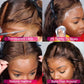 SUPER DEAL ! Chocolate Brown Colored 13x6 HD Transparent Lace Front 5x5 Glueless Ready Go Human Hair Wigs For Women