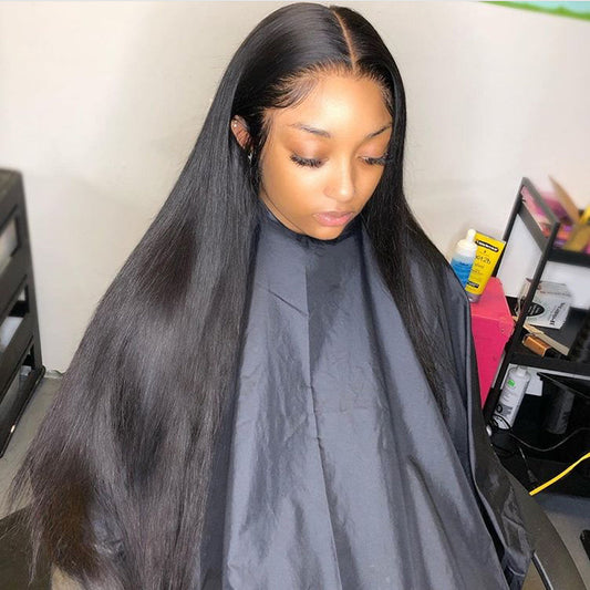 180% Density Invisiable 5x5 13x4 Undetectable HD Full Lace Frontal Closure Straight Human Hair Wigs