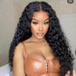 Water Wave 5x5 Glueless Lace Closure Ready To Go Human Hair Wigs Pre Bleached