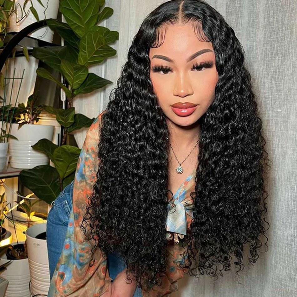 5x5 Glueless Lace Closure Wig Exotic Curly Ready To Wear Human Hair Wigs