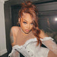 Highlight Chocoalte Brown With Ginger Colored 13x6 Lace Front Closure Wig 5x5 Glueless Ready To Go Human Hair Wig