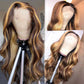 SUPER DEAL ! Blonde Highlight Colored 13x6 Transparent Lace Front Human Hair Wigs