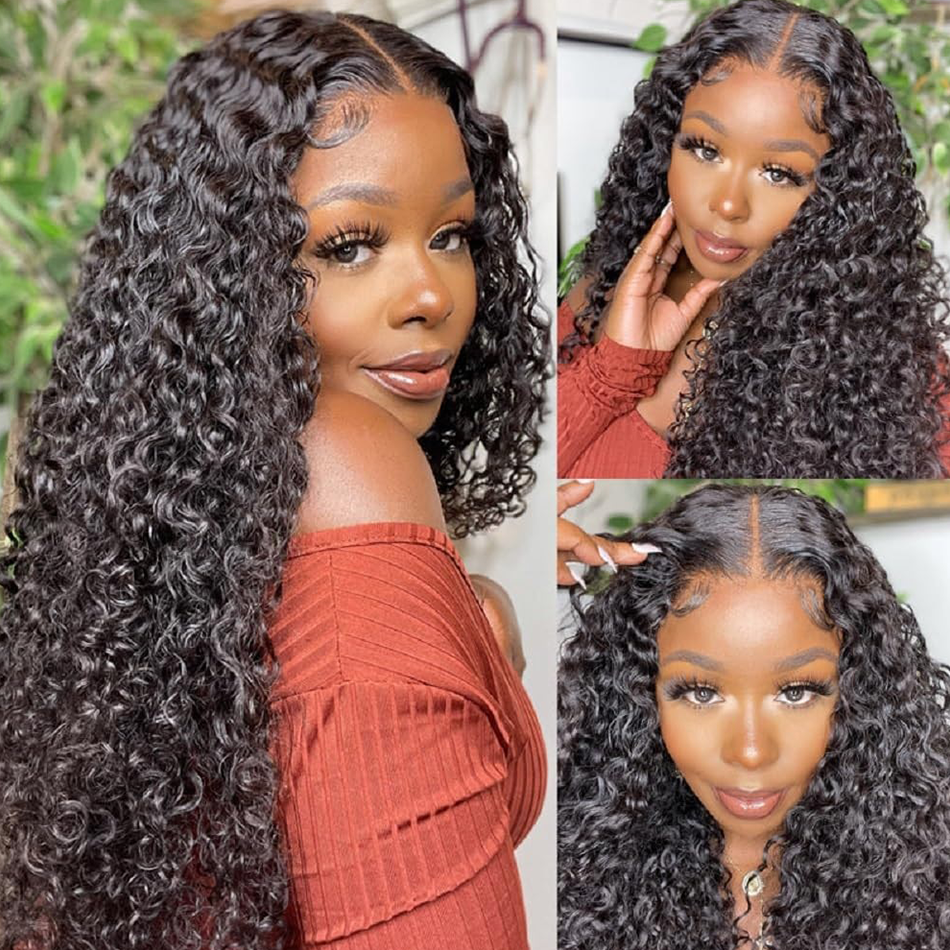 5x5 Glueless Lace Closure Wig Exotic Curly Ready To Wear Human Hair Wigs