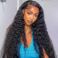 Transparent 13x6 Lace Front Closure Wig 5x5 Ready To Go Human Hair Deep Wave Wig