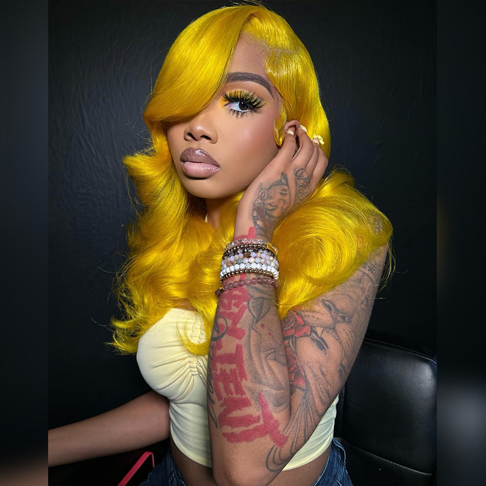 10A 250% Density HD Transparent 13x6 Lace Front Human Hair Wig