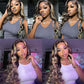 Highlight 1B/27# Colored Invisiable Undetectable HD 5x5 13x4 Full Lace Frontal Closure Human Hair Wig