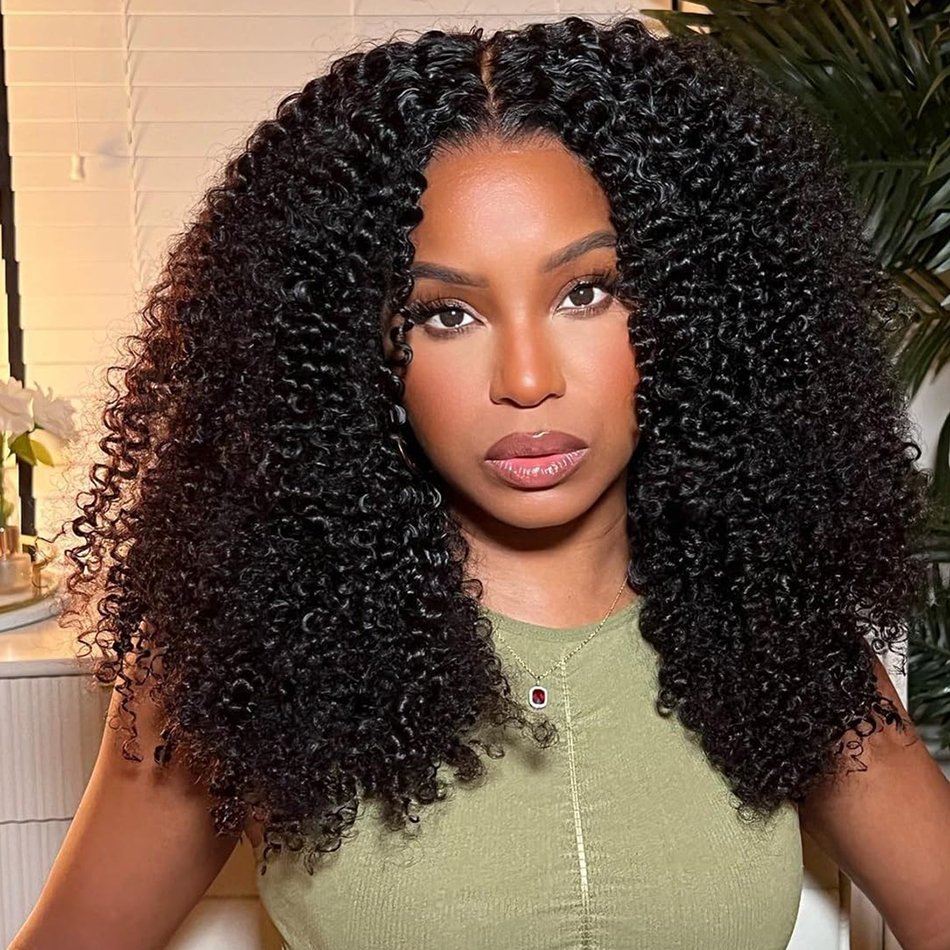 Part Max 9×6 M-Cap Glueless Lace Ready To Go Wig Kinky Curly Pre-Everything Ready To Wear Human Hair Wigs