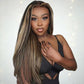 1B/27# Highlight Blonde Colored 5x5 13x6 Lace Front Closure Wig 6x5 Ready To Go Human Hair Wigs Straight