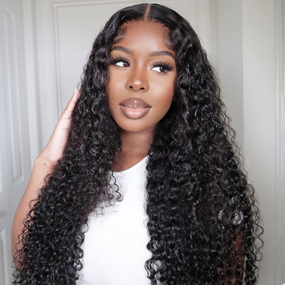 5x5 Glueless Lace Closure Wig Exotic Curly Ready To Wear Human Hair Wigs
