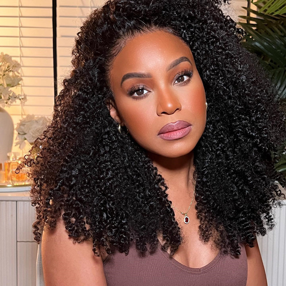 Part Max 9×6 M-Cap Glueless Lace Ready To Go Wig Kinky Curly Pre-Everything Ready To Wear Human Hair Wigs