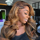 Highlight Brown 6x5 Glueless Ready Go Wig 13x6 Lace Front Wig Double Drawn Weft Made
