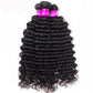 10A Deep Wave Human Hair 3 Bundles With 13x4 Full Frontal Lace 100% Remy Human Hair