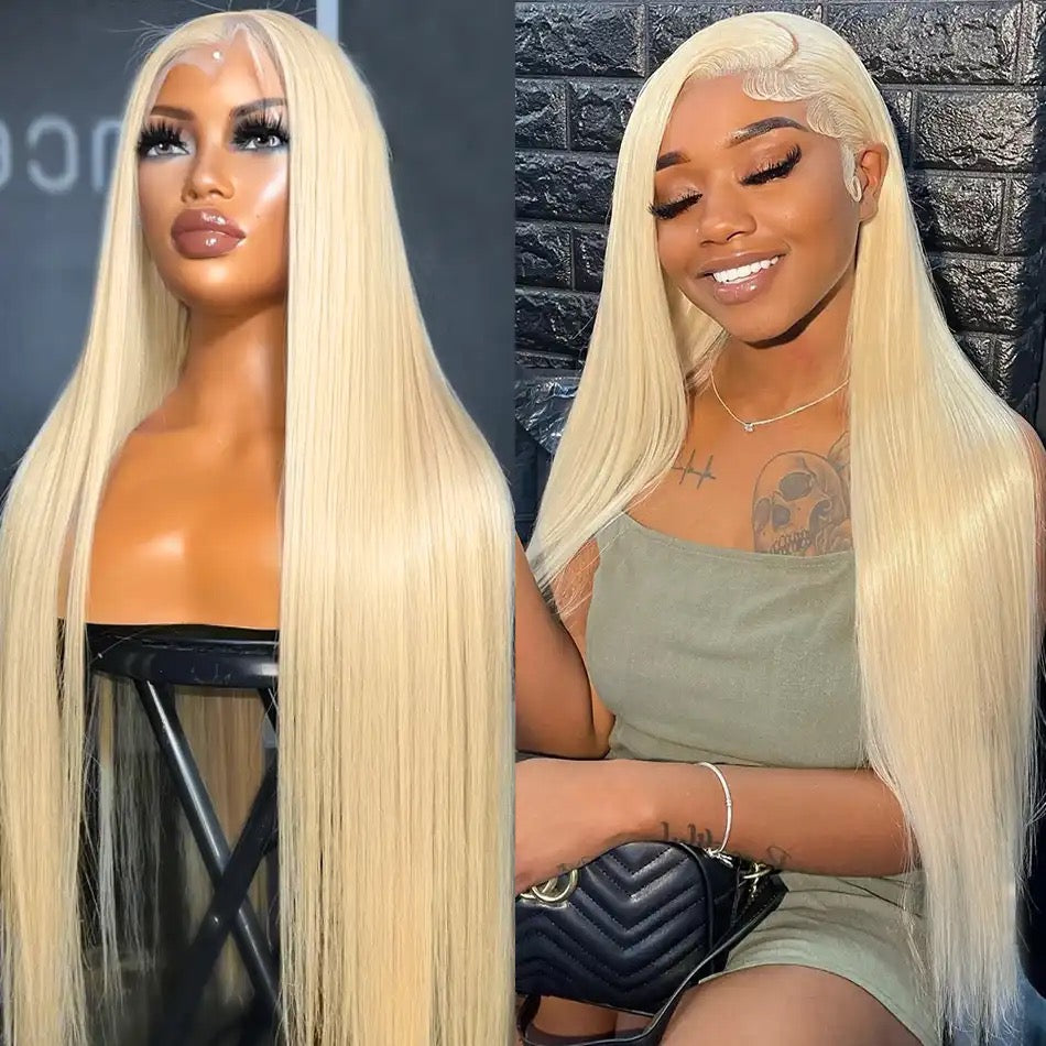 613 Blonde 180% 13x4 13x6 Lace Front Human Hair Wigs Straight 100% Remy Human Hair Frontal Wigs