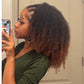 Coily / Kinky Curly 3 In 1 Half Wig ( Can be weared in half wig / headband wig / ponytail )