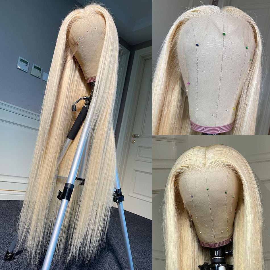 613 Blonde 180% 13x4 13x6 Lace Front Human Hair Wigs Straight 100% Remy Human Hair Frontal Wigs