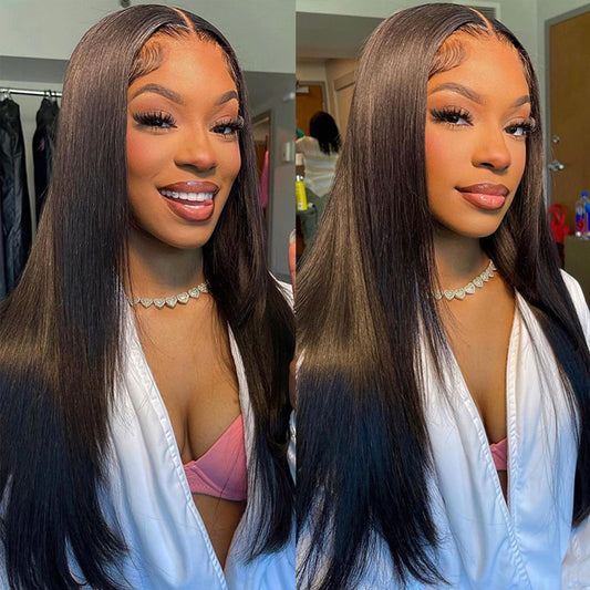 Transparent 13x6 Lace Front 6x5 Glueless Lace Closure Wig Ready To Wear Human Hair Wigs Brazilian Straight Hair