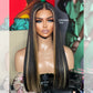 Highlight Blonde 5x5 Glueless Lace Sleek Silky Straight Remy Human Hair Wigs Wear Go