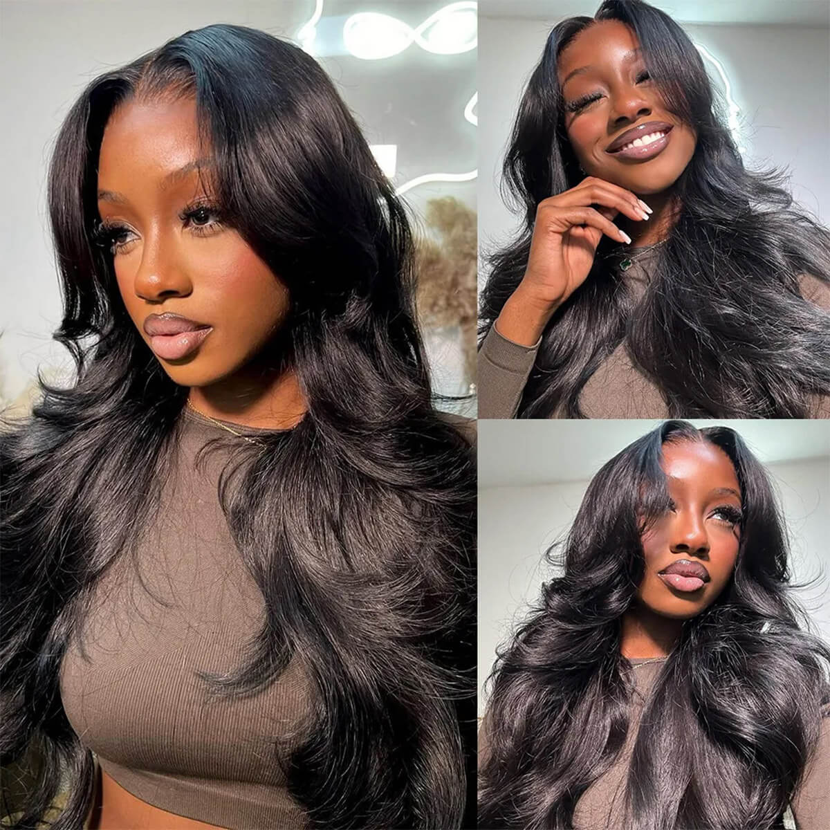 Transparent 13x6 Lace Front Wig 5x5 Glueless Ready Go Body Wave Wig