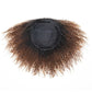 Coily Curly Ombre Brown Colored 3 In 1 Half Wig ( Can be weared in half wig / headband wig / ponytail )