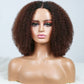 Chocolate Brown Colored 5x5 Glueless Curly Lace Wigs Ready To Wear