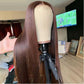 SUPER DEAL ! Chocolate Brown Colored 13x6 HD Transparent Lace Front 5x5 Glueless Ready Go Human Hair Wigs For Women