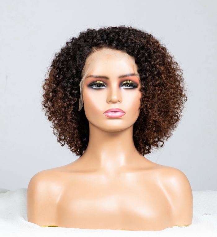 Brown Ombre Colored 5x5 Glueless Lace Wigs Ready To Wear