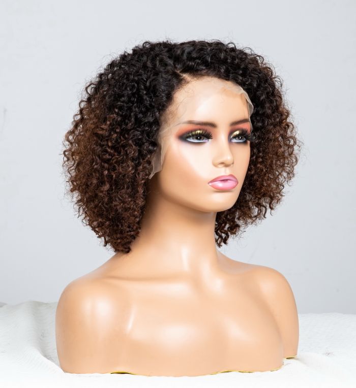 Brown Ombre Colored 5x5 Glueless Lace Wigs Ready To Wear