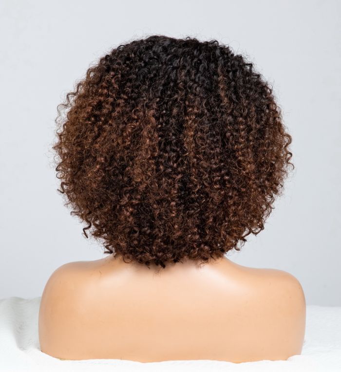 Brown Ombre Colored 5x5 Glueless Lace Wigs Ready To Wear