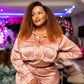 Star Style T4/30# Ombre Brown Colored Glueless Lace Wig Kinky Curly