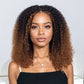 Sunlit Brown Colored Glueless Curly Lace Wig Human Hair Ready To Wear