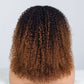 Sunlit Brown Colored Glueless Curly Lace Wig Human Hair Ready To Wear