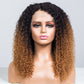 Golden Legend Ombre Colored Glueless Curly Lace Wig