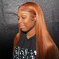 Ginger Brown Colored 5x5 13x6 Lace Front Closure Wig 5x6 Glueless Ready To Wear Human Hair Wigs