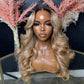 10A 250% Density Ombre P10/613 13x6 Lace Front Human Hair Wig Body Wave