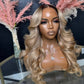 10A 250% Density Ombre P10/613 13x6 Lace Front Human Hair Wig Body Wave