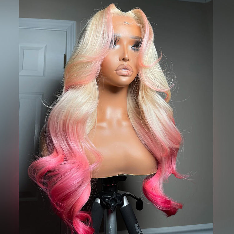 10A Customized Colored 250% Density 13x6 Lace Front Human Hair Wigs
